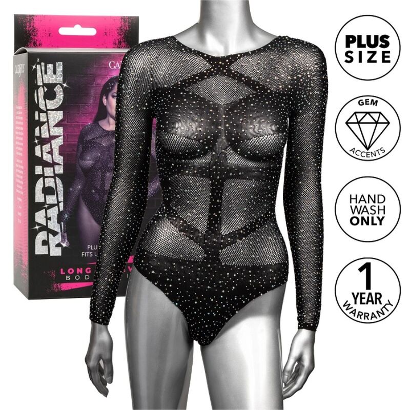 CALEXOTICS - RADIANCE BODY LONG SLEEVE RHINE PLUS SIZE