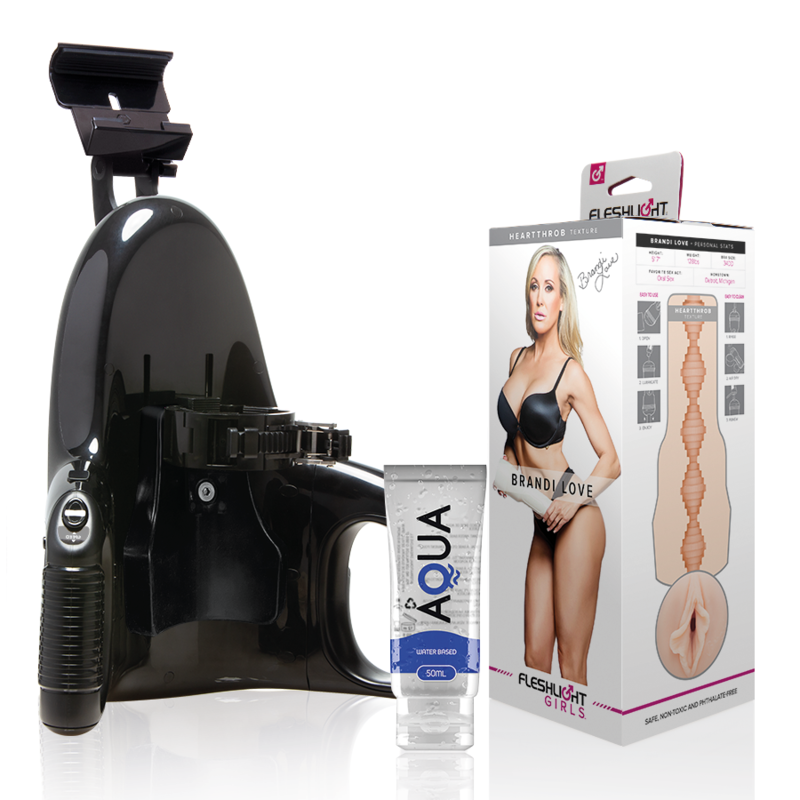 FLESHLIGHT - BRANDI LOVE VAGINA + LANZAMIENTO UNIVERSAL + LUBRICANTE AQUA CALIDAD 50 ML