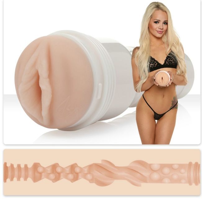 FLESHLIGHT - ELSA JEAN TASTY VAGINA + LANZAMIENTO UNIVERSAL + LUBRICANTE AQUA CALIDAD 50 ML
