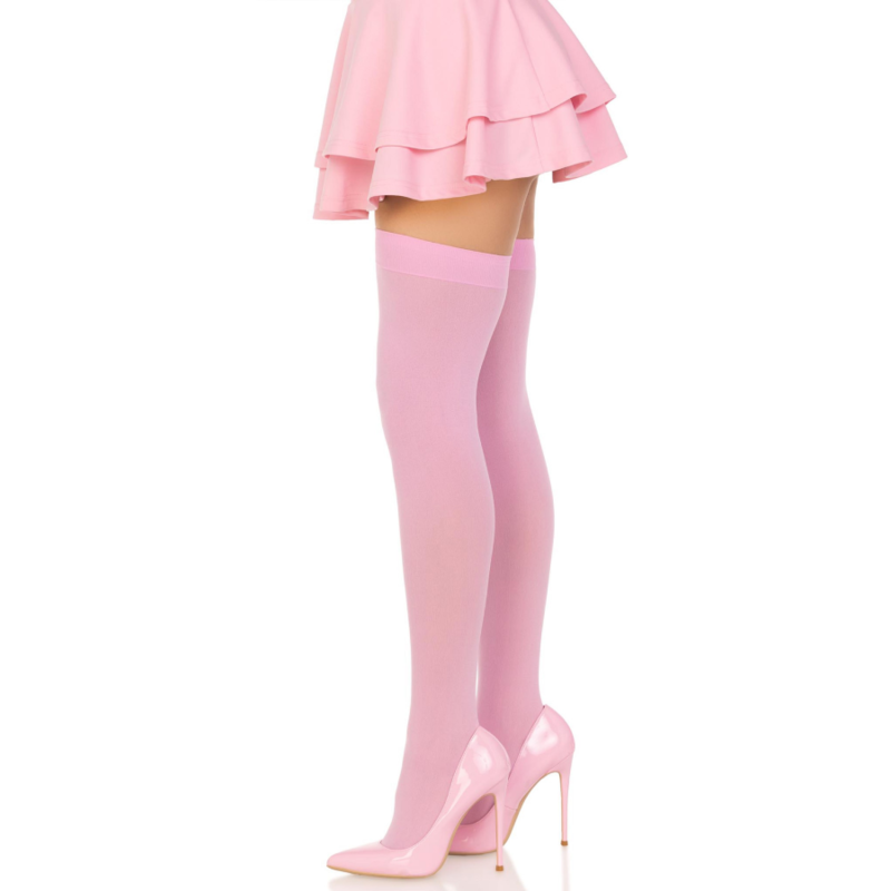 LEG AVENUE - MUSLOS DE NYLON ROSA