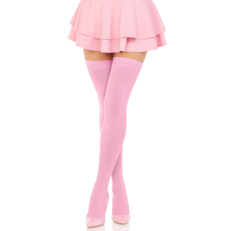 LEG AVENUE - MUSLOS DE NYLON ROSA