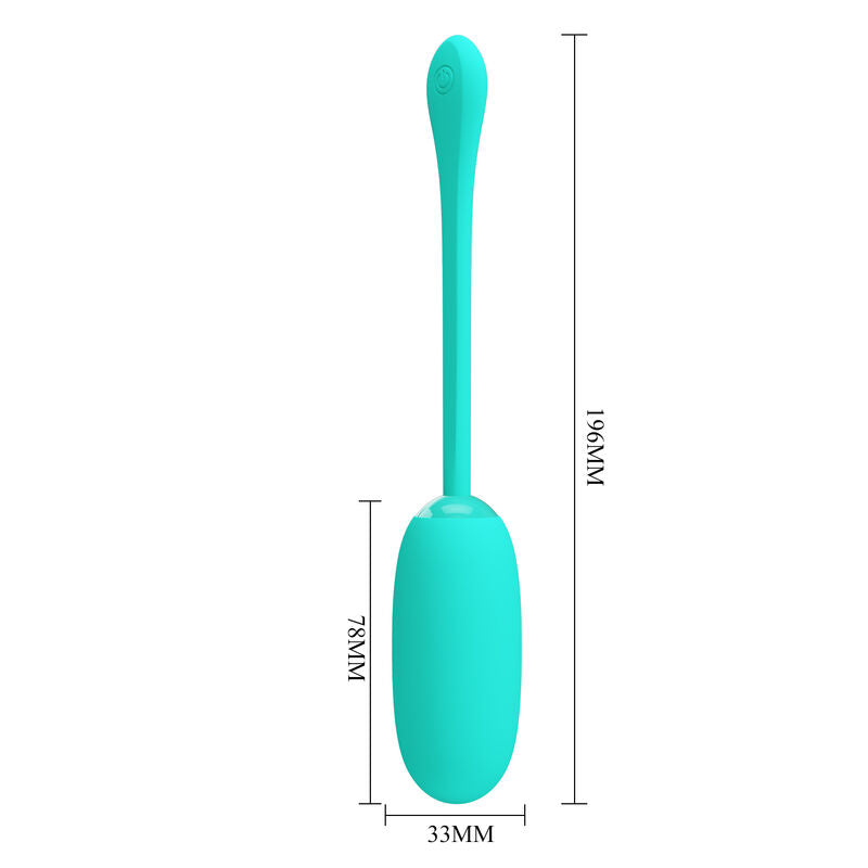 PRETTY LOVE - WATERPROOF-RECHARGEABLE VIBRATING EGG JULIUS AQUA GREEN