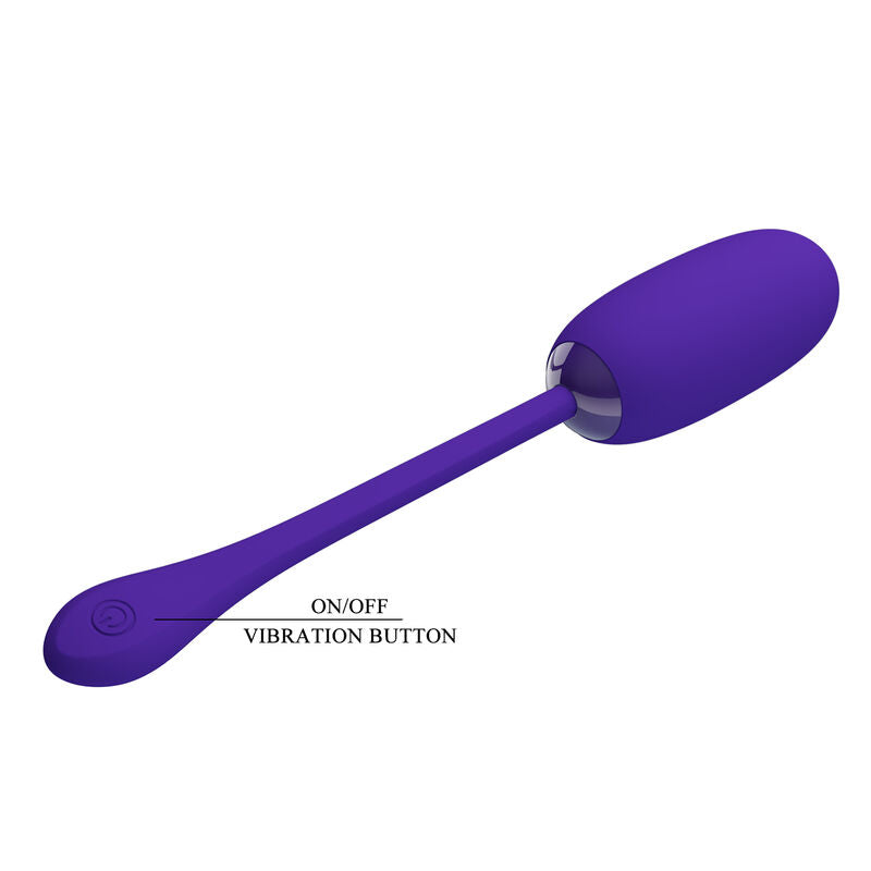 PRETTY LOVE - JULIUS PURPLE WATERPROOF RECHARGEABLE VIBRATING EGG