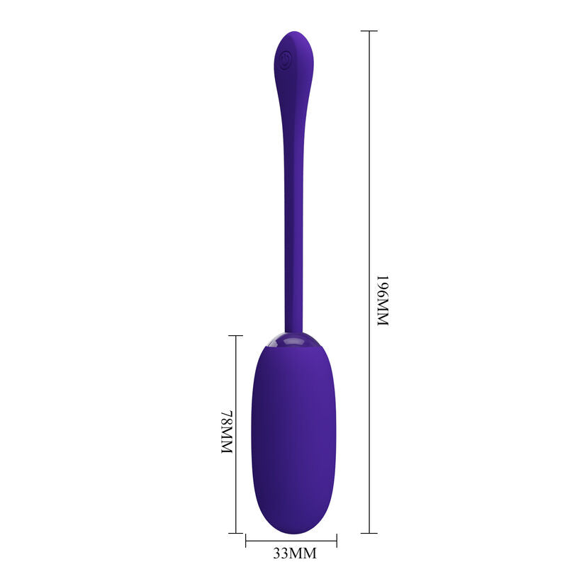 PRETTY LOVE - JULIUS PURPLE WATERPROOF RECHARGEABLE VIBRATING EGG