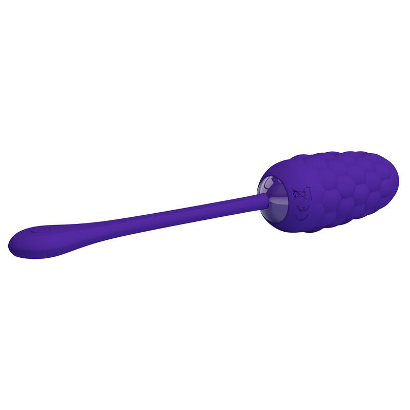 PRETTY LOVE - VIBRATING EGG WITH NAVY TEXTURE, RECHARGEABLE PURPLE
