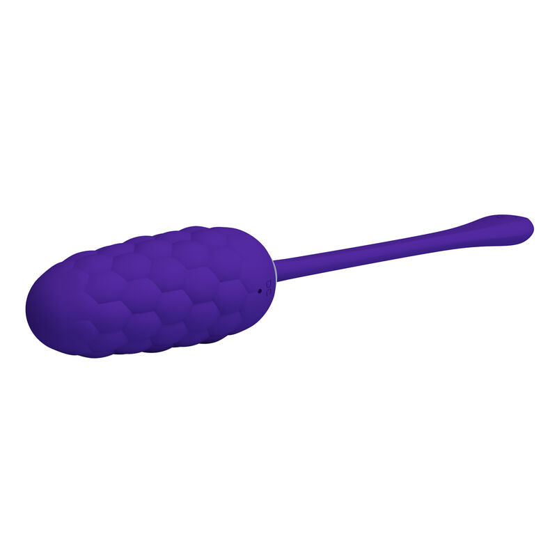 PRETTY LOVE - VIBRATING EGG WITH NAVY TEXTURE, RECHARGEABLE PURPLE