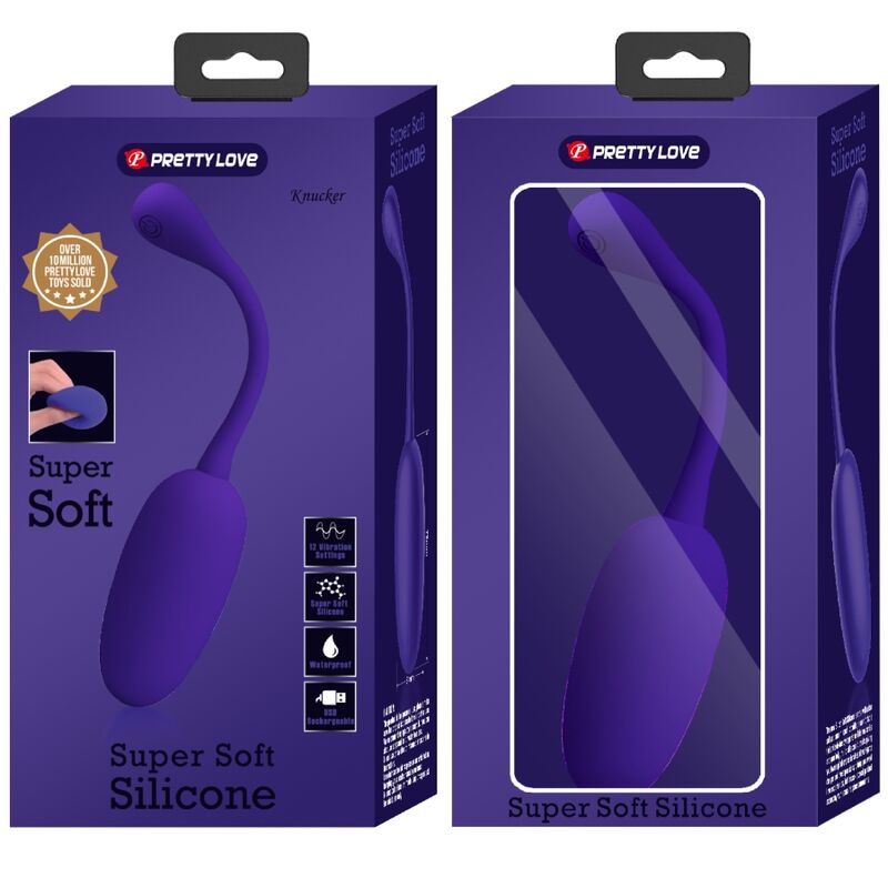 PRETTY LOVE - PURPLE KNUCKER RECHARGEABLE VIBRATING EGG