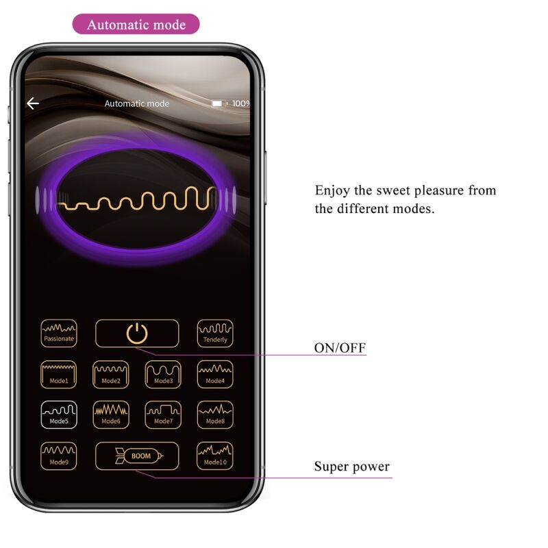 PRETTY LOVE - JAYLEEN APP PURPLE REMOTE CONTROL VIBRATOR