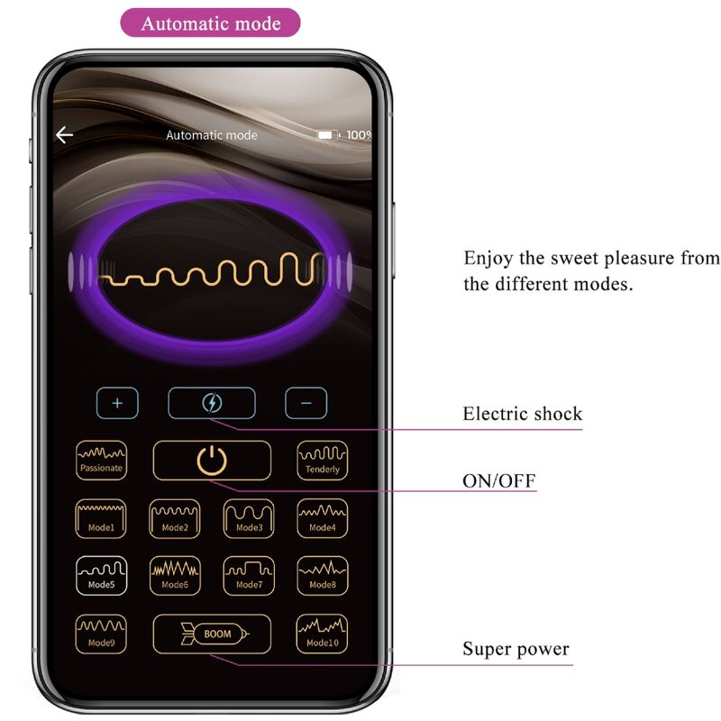 PRETTY LOVE - PLUG ANAL CONTROLADO POR APP PURPLE JEFFERSON