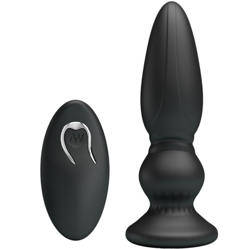 MR PLAY - REMOTE CONTROL BUTT PLUG POWERFUL VIBRATOR BLACK