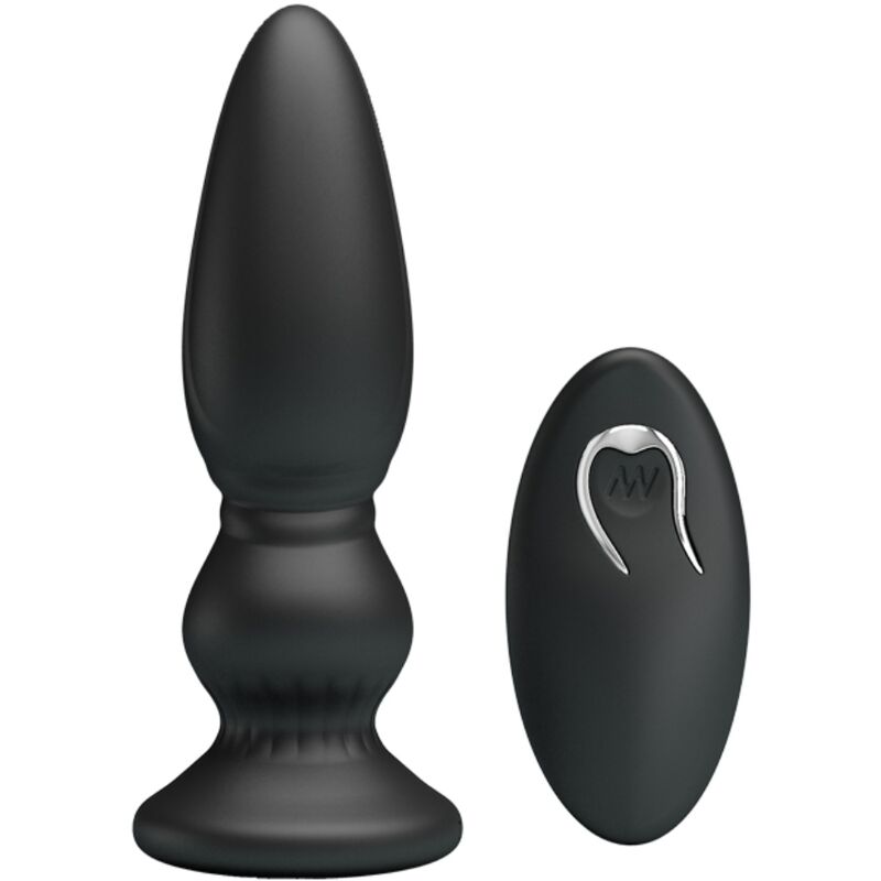 MR PLAY - REMOTE CONTROL BUTT PLUG POWERFUL VIBRATOR BLACK