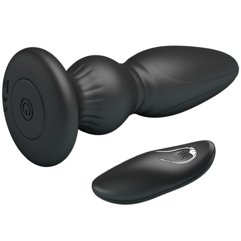 MR PLAY - REMOTE CONTROL BUTT PLUG POWERFUL VIBRATOR BLACK