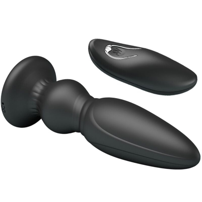 MR PLAY - REMOTE CONTROL BUTT PLUG POWERFUL VIBRATOR BLACK
