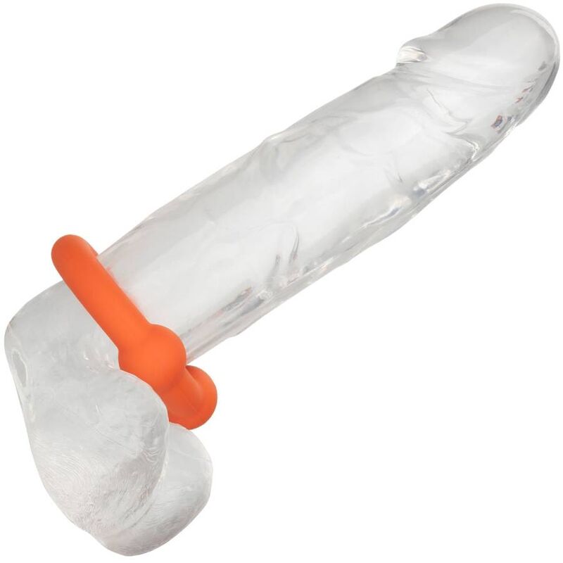 CALEXOTICS - ANILLO DE DOBLE BOLA ALPHA NARANJA