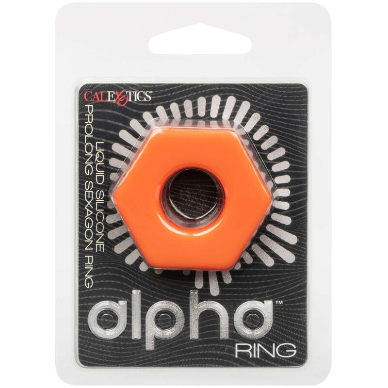 CALEXOTICS - ANILLO ALPHA PROLONGADOR SEXAGONAL NARANJA