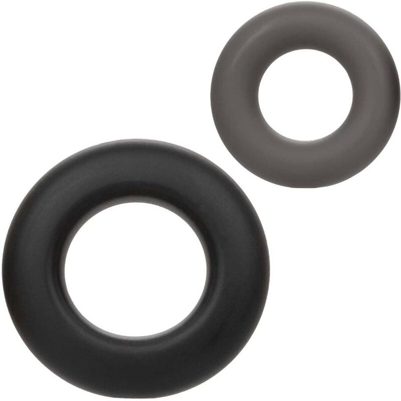 CALEXOTICS - ALPHA SET DE 2 ANILLOS PROLONGADOS GRIS