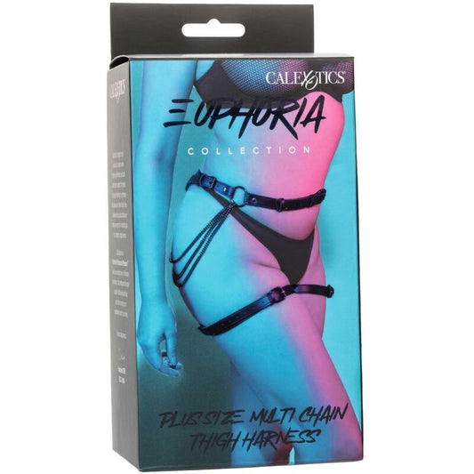 CALEXOTICS - ARNÉS DE MUSLO CON CADENA MÚLTIPLE EUPHORIA TALLA GRANDE