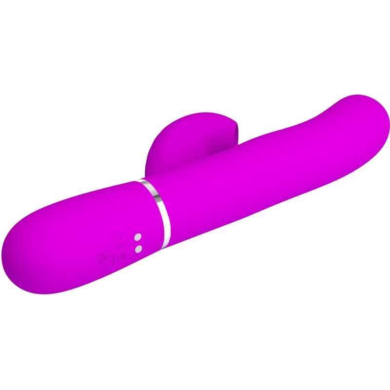 PRETTY LOVE - VIBRADOR MULTIFUNCIÓN 3 EN 1 PERLITA PUNTO G VIOLETA