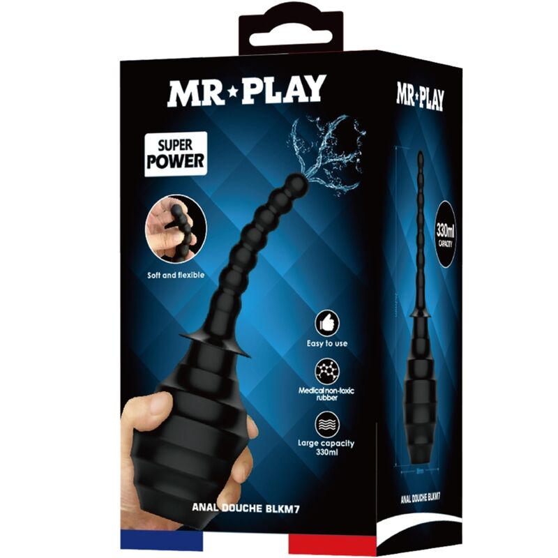 MR PLAY - POTENTE VIBRADOR ANAL CON CONTROL REMOTO NEGRO