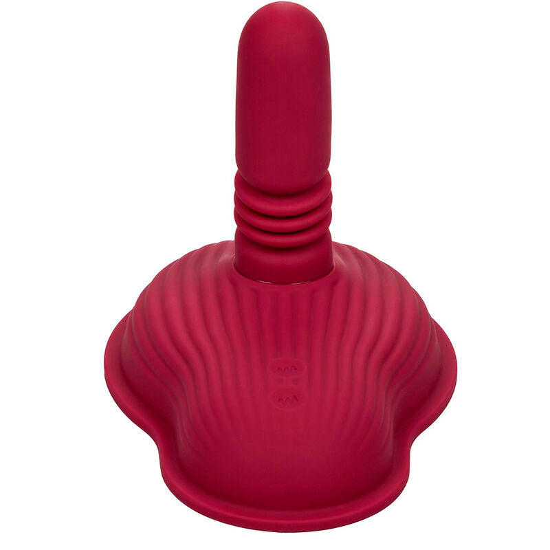 CALEXOTICS - MASAJEADOR DE PILOTO CON DOBLE MOTOR Y CONTROL REMOTO ROJO