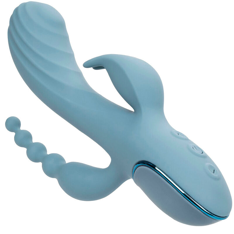 CALEXOTICS - GREY TRIPLE ECSTASY VIBRATOR