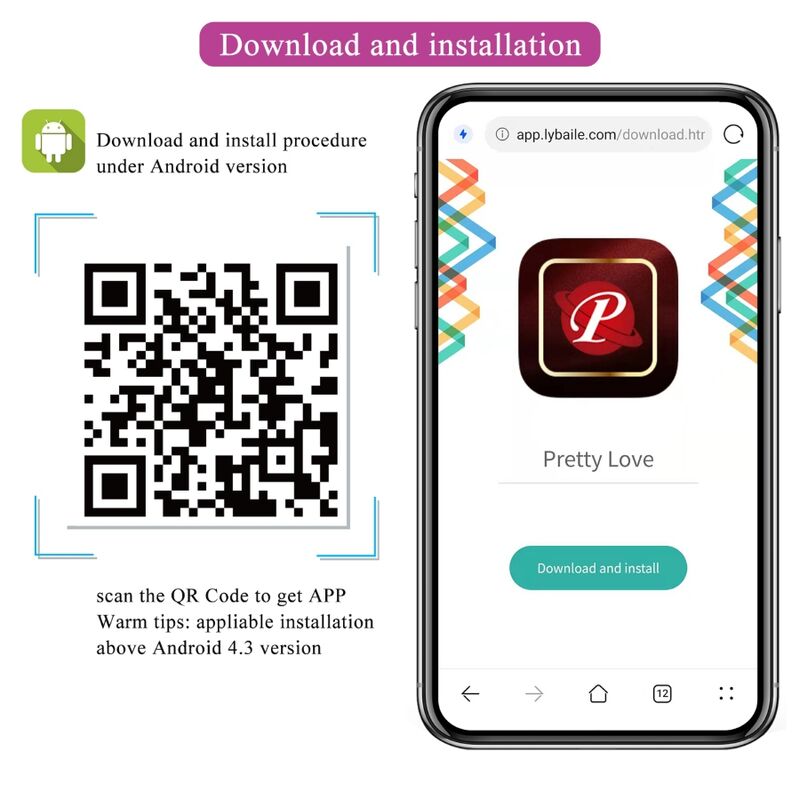 PRETTY LOVE - FISHERMAN APP-CONTROLLED VIBRATING EGG LILA