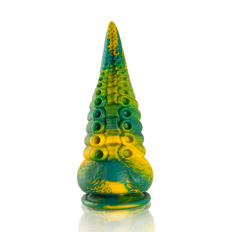 ÉPICO - DILDO DE TENTÁCULO DE CETUS VERDE TAMAÑO PEQUEÑO