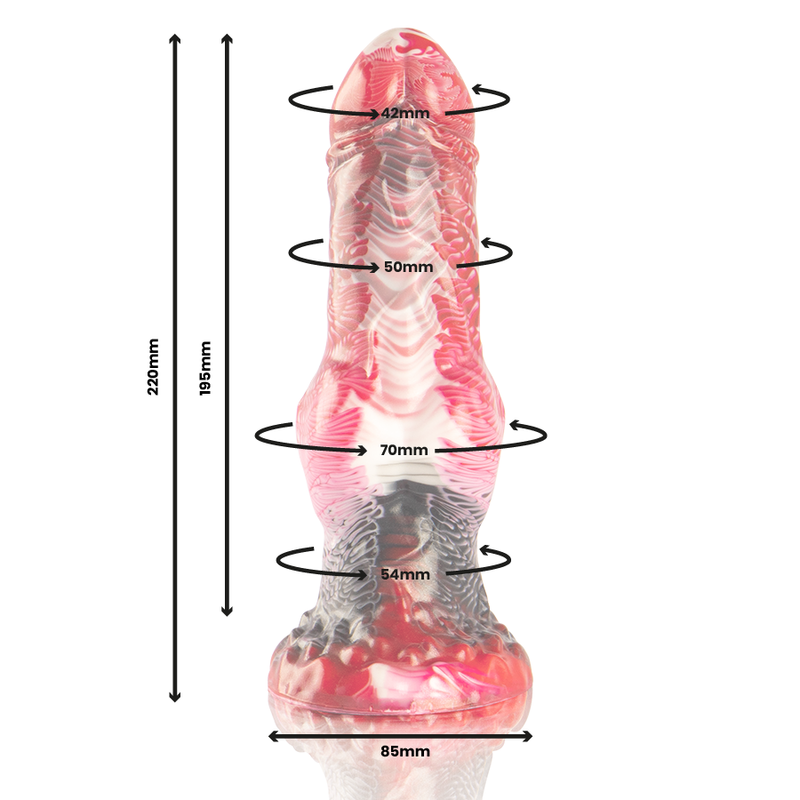 ÉPICO - DILDO HELIOS CON TESTICULOS CALOR Y ÉXTASIS