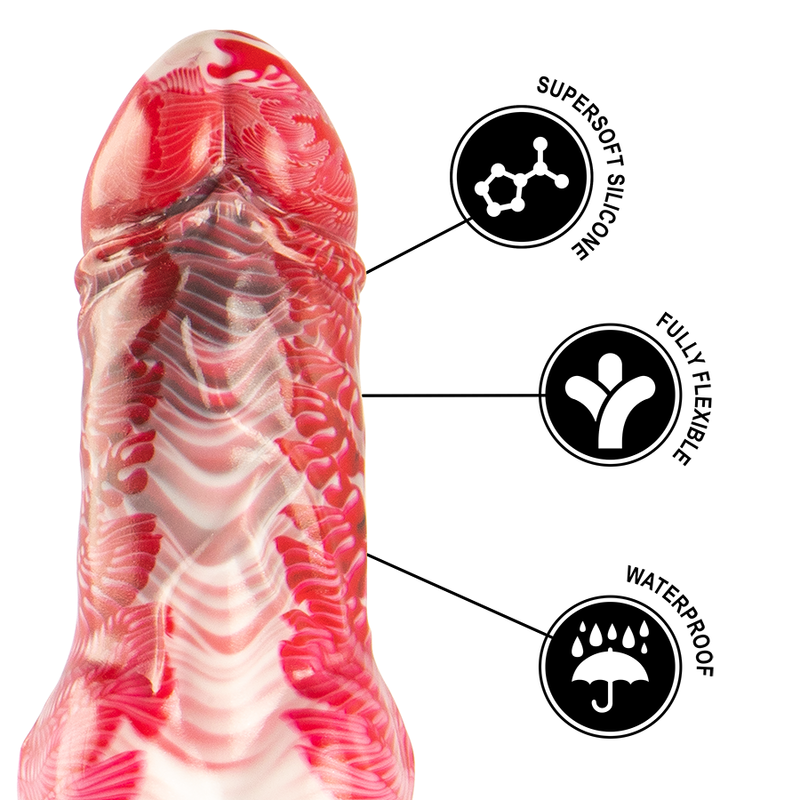 ÉPICO - DILDO HELIOS CON TESTICULOS CALOR Y ÉXTASIS