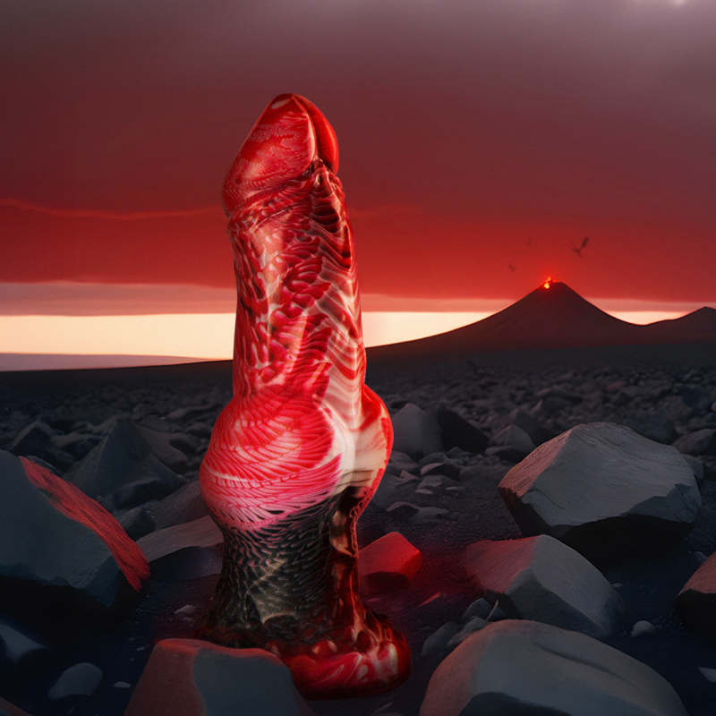 ÉPICO - DILDO HELIOS CON TESTICULOS CALOR Y ÉXTASIS