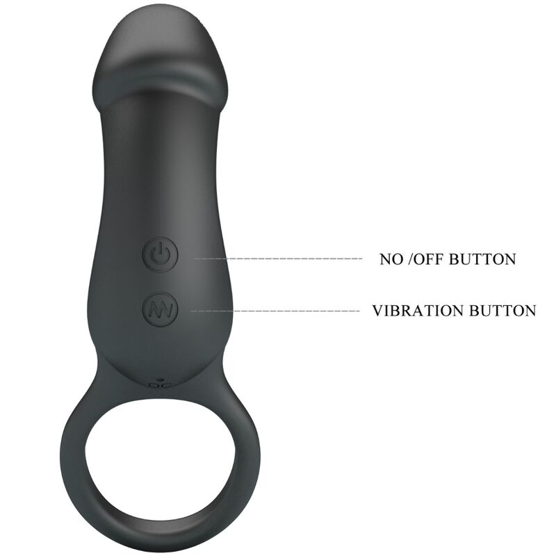 PRETTY LOVE - ANILLO ANAL Y VIBRADOR WARREN BLACK