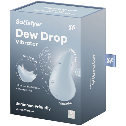 SATISFYER - VIBRADOR DE GOTA DE ROCÍO BLANCO DE APLICACIÓN
