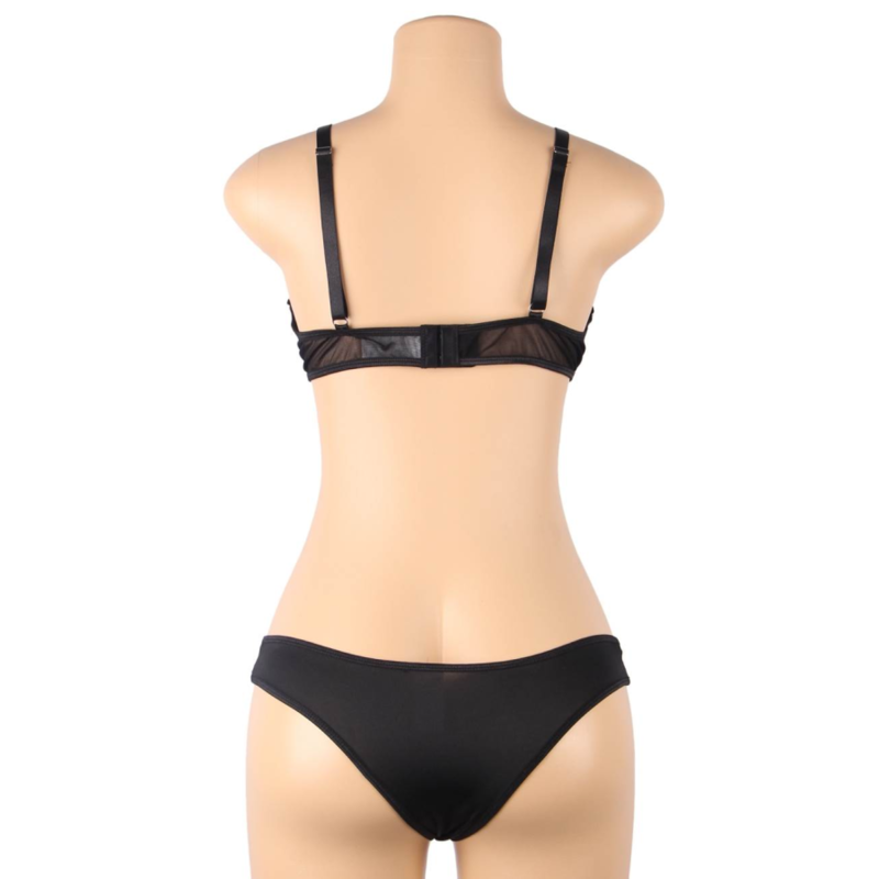 SUBBLIME - TWO-PIECE SET OF STRAPPY SHEAR BRA SIZE S/M
