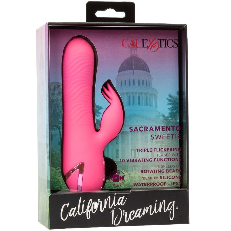 CALEXOTICS - SACRAMENTO SWEETIE PINK RABBIT VIBRATOR BY CALIFORNIA DREAMING