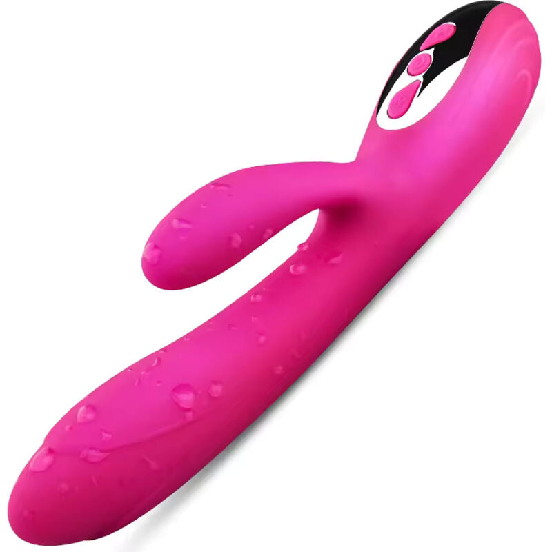 ARMONY - VIBRADOR Y ESTIMULADOR FLEXIBLE CON EFECTO CALOR FUCSIA