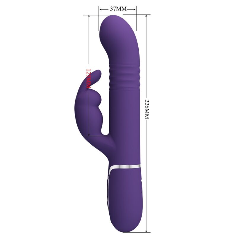 PRETTY LOVE - PURPLE 4-IN-1 RABBIT VIBRATOR