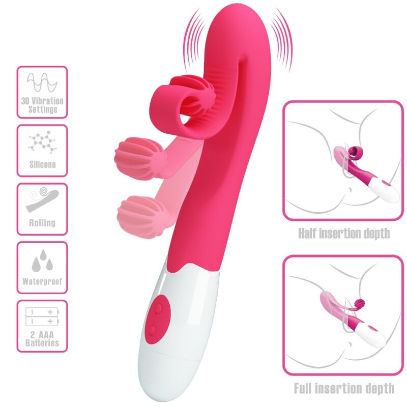 ROMANCE - 30-SPEED VIBRATOR AND STIMULATOR PINK