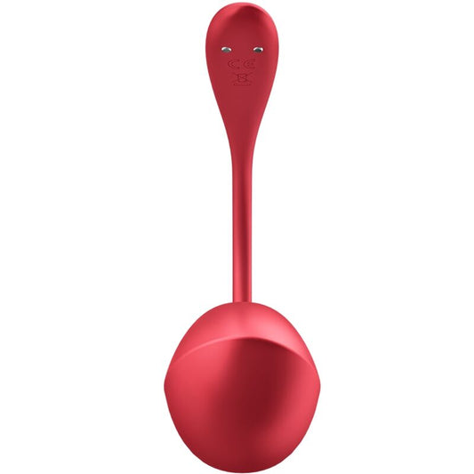 SATISFYER - ESTIMULADOR DE PÉTALOS BRILLANTES CON CONTROL REMOTO PUNTO G ROJO APP GRATUITA