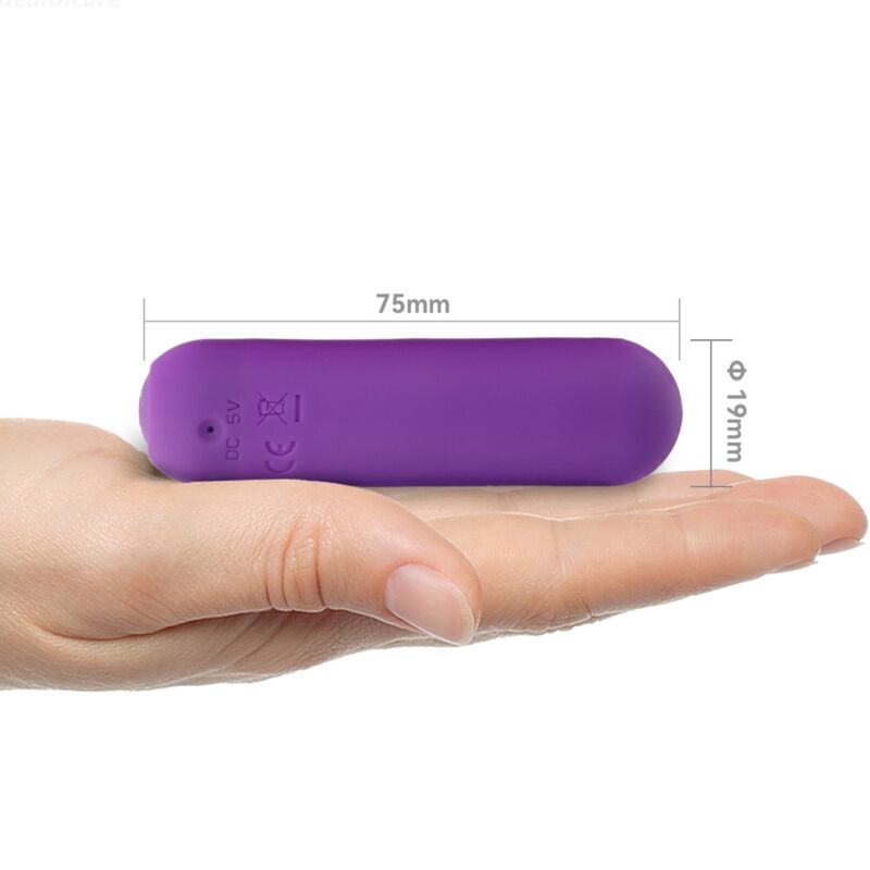 ARMONY - SPLASH HAHA SILICONE BULLET VIBRATOR 10 VIBRATIONS 75 X 19 CM PURPLE