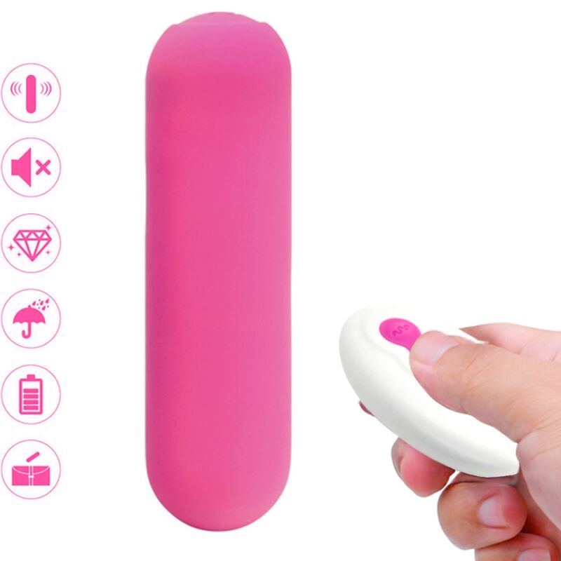 ARMONY - SPLASH JOIE BULLET VIBRATOR SILICONE REMOTE CONTROL 10 VIBRATIONS 75 X 19 CM PINK