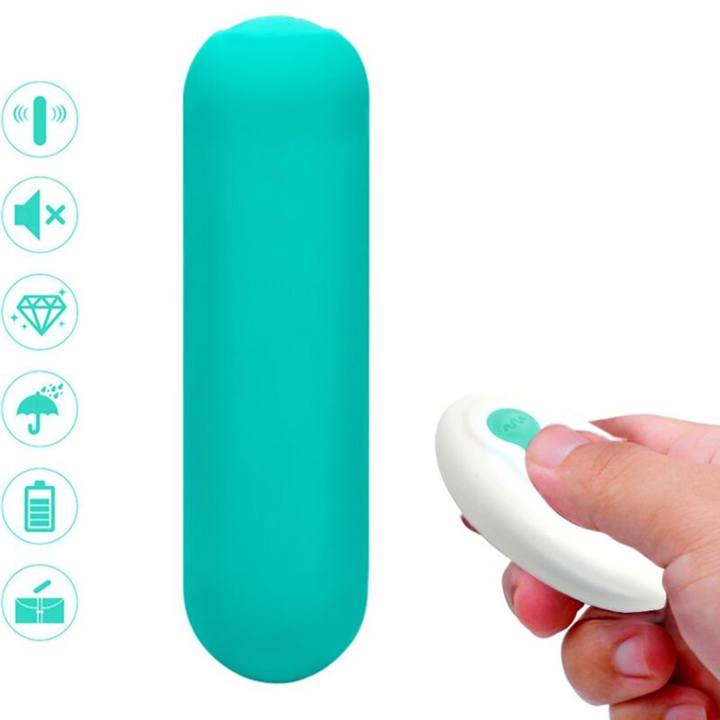 ARMONY - SPLASH JOIE BULLET VIBRATOR SILICONE REMOTE CONTROL 10 VIBRATIONS 75 X 19 CM GREEN