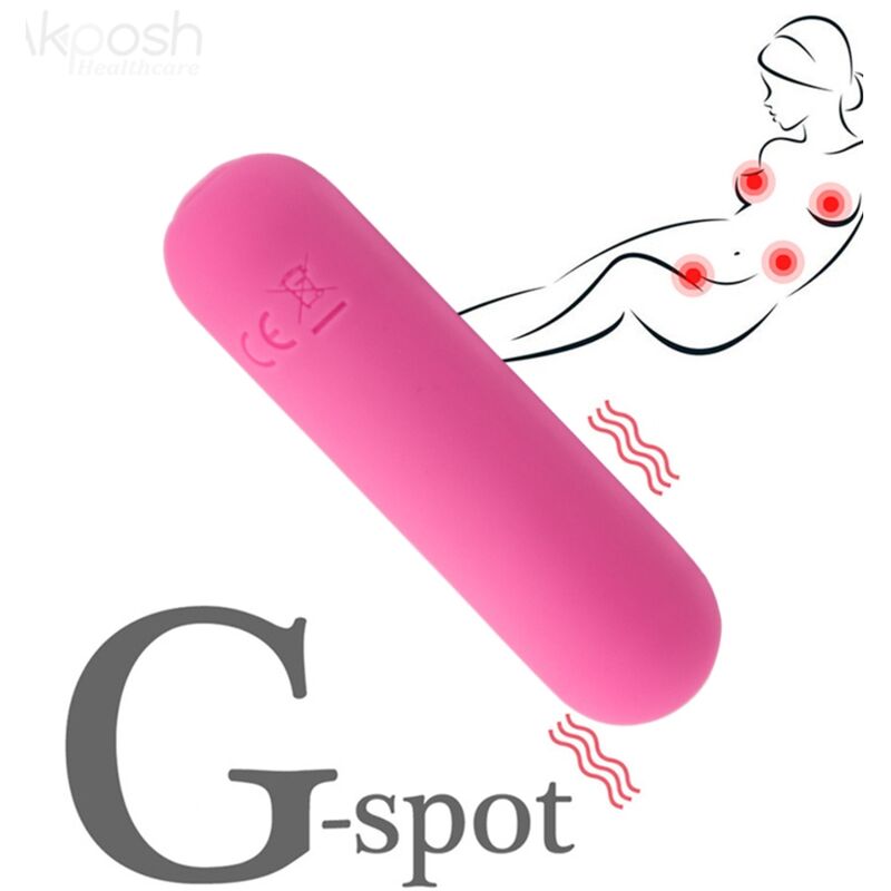 ARMONY - SPLASH HAHA VIBRADOR BALA DE SILICONA 10 VIBRACIONES 75 X 19 CM ROSA