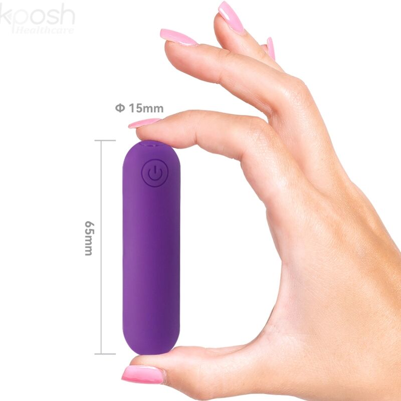 ARMONY - SPLASH JOLINE VIBRADOR BALA DE SILICONA CONTROL REMOTO 10 VIBRACIONES 6.5 X 1.5 CM MORADO