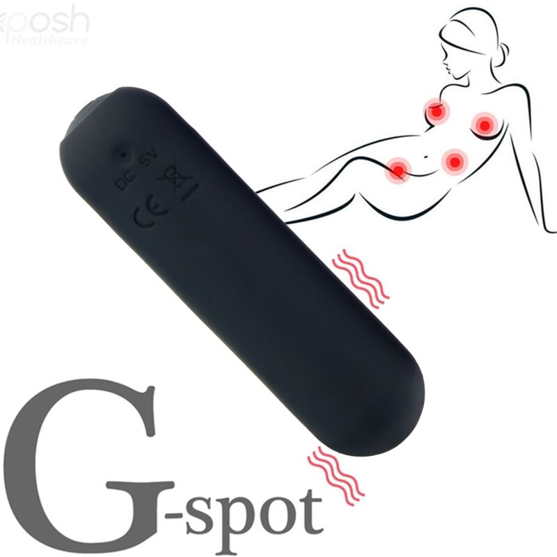 ARMONY - SPLASH JOIE BALA VIBRADOR SILICONA CONTROL REMOTO 10 VIBRACIONES 75 X 19 CM NEGRO