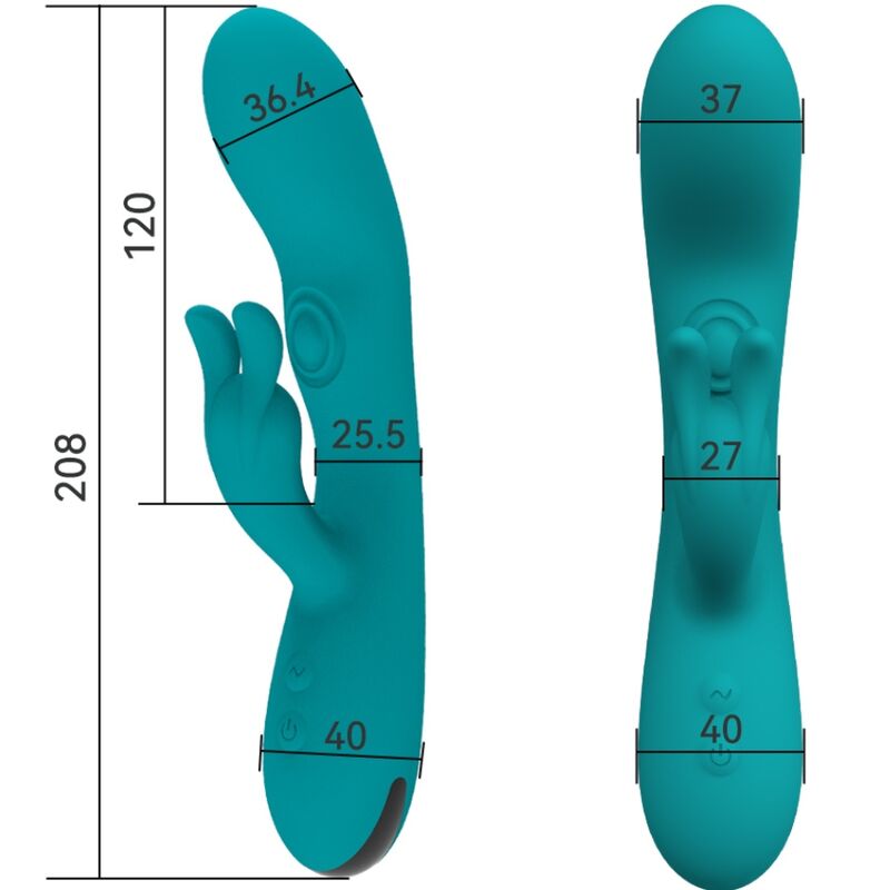 ARMONY - DANCING BUNNY RABBIT VIBRATOR 10 SPEEDS GREEN