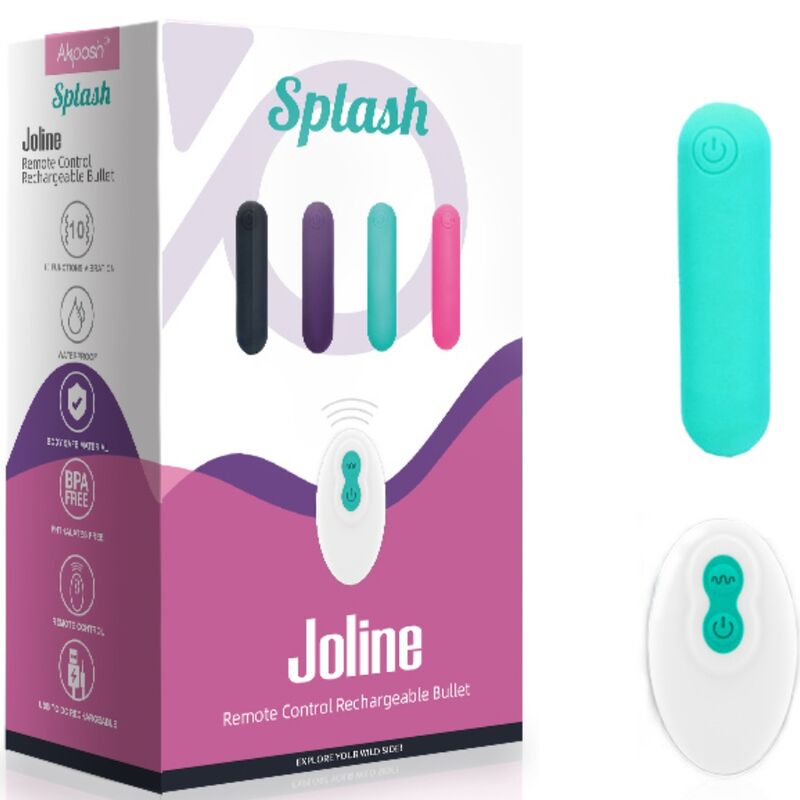 ARMONY - SPLASH JOLINE BALA VIBRADOR SILICONA CONTROL REMOTO 10 VIBRACIONES 65 X 15 CM VERDE