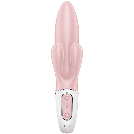 SATISFYER - VIBRADOR CONEJO INFLABLE CON BOMBA DE AIRE BUNNY 3 ROSA