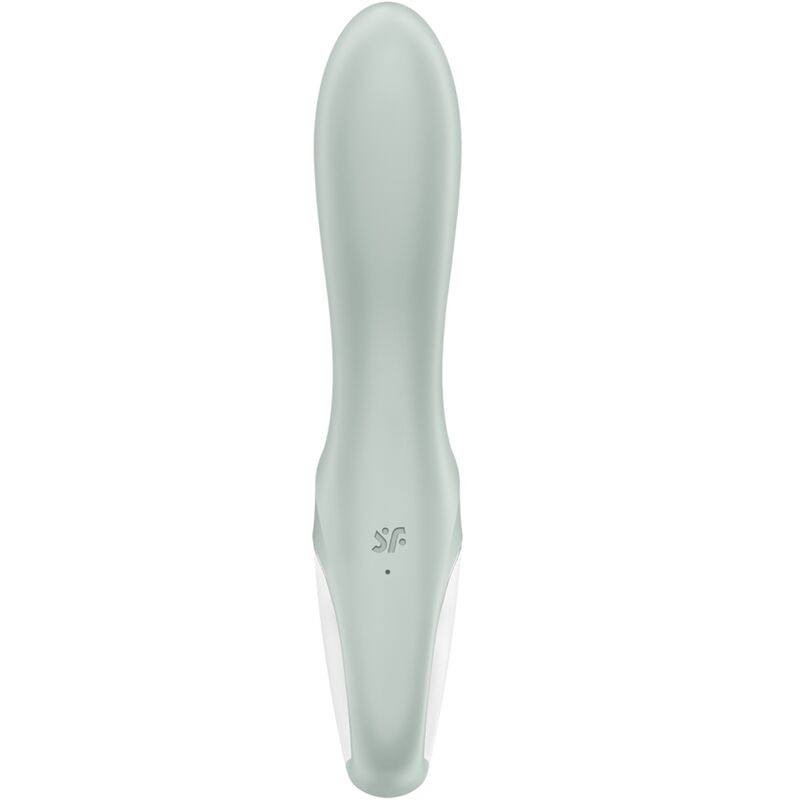 SATISFYER - VIBRADOR ANAL INFLABLE BOOTY 3 CON BOMBA DE AIRE GRIS VERDE