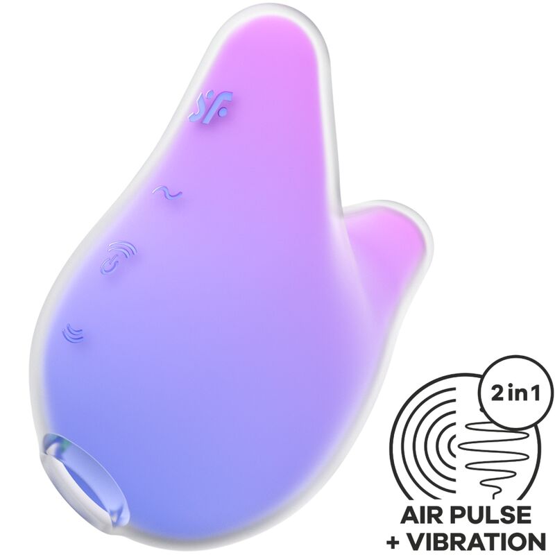SATISFYER - ESTIMULADOR Y VIBRADOR MERMAID VIBES VIOLETA Y ROSA