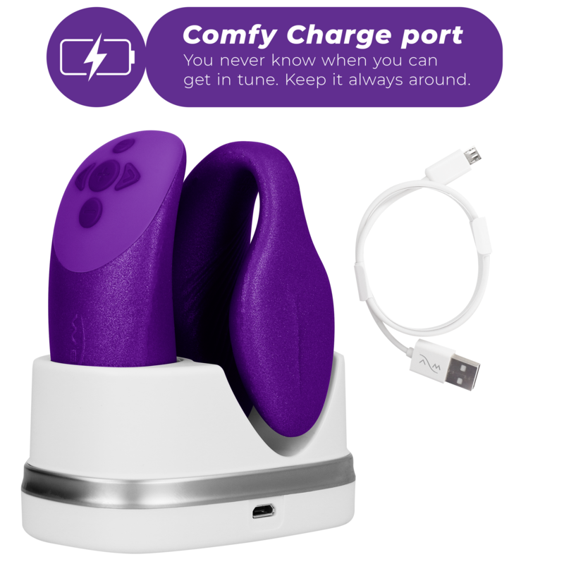 WE-VIBE - COUPLES' CHORUS VIBRATOR WITH LILAC SQUEEZE CONTROL